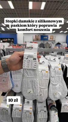 Stopki damskie z silikonowym paskiem Pepco Women promocja w Pepco