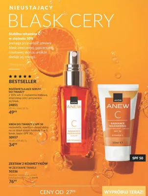 Krem do twarzy z SPF 50 Avon Anew promocja w AVON