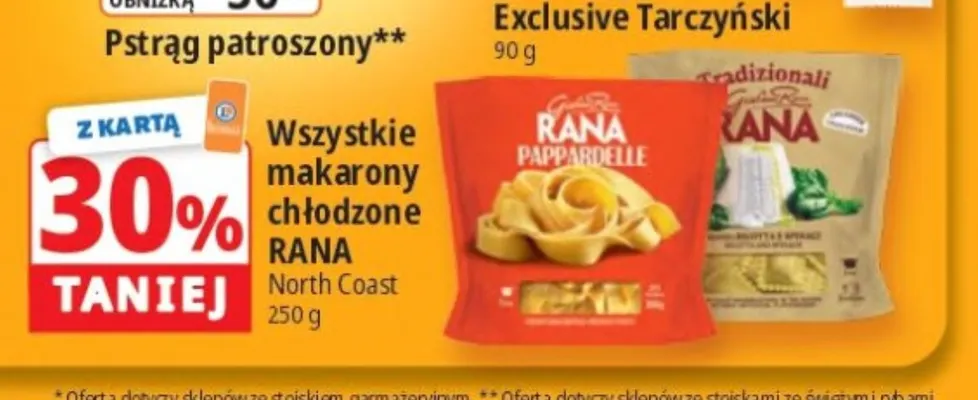 Makarony chłodzone Rana promocja w Leclerc