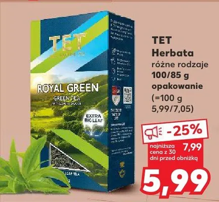 Herbata różne rodzaje promocja w Kaufland