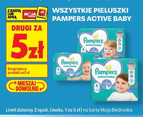 Pieluszki Pampers Active Baby promocja w Biedronka