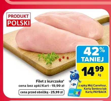 Filet z kurczaka promocja w Carrefour