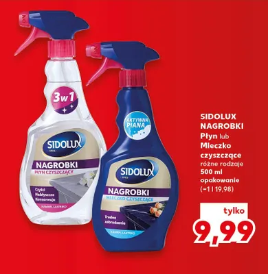 Mleczko czyszczące Sidolux Nagrobki promocja w Kaufland