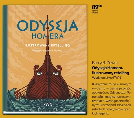 Książka Odyseja Homera. Ilustrowany retelling PWN promocja w Empik
