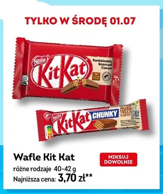 Wafle Kit Kat promocja w Żabka