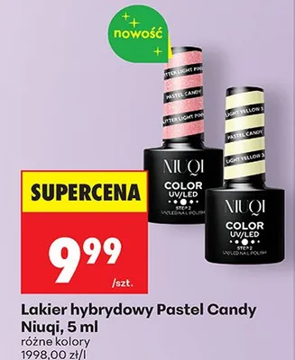 Lakier hybrydowy Pastel Candy różne kolory promocja w Biedronka