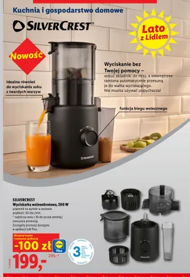 Wyciskarka wolnoobrotowa Silvercrest promocja w Lidl