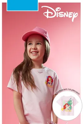 Koszulka dziewczęca Mała Syrenka Disney promocja w Pepco