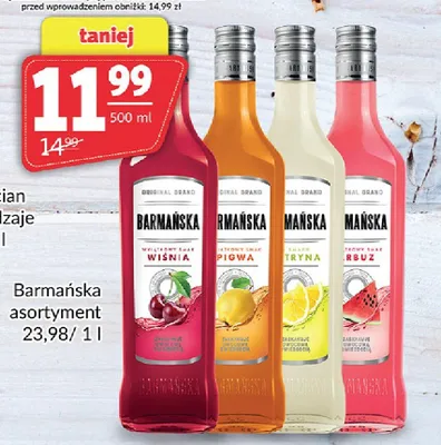 Wódka Barmańska asortyment promocja w Prim Market