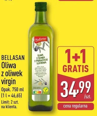 Oliwa z oliwek virgin Bellasan promocja w Aldi