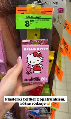 Plastry z opatrunkiem Celther Hello Kitty promocja w Biedronka