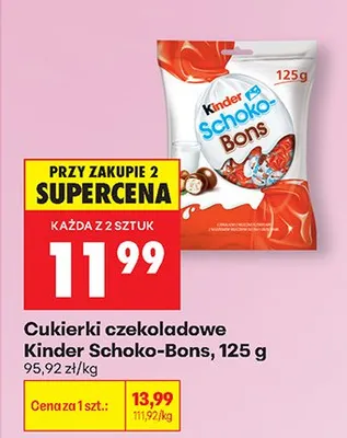 Cukierki czekoladowe Schoko-Bons promocja w Biedronka