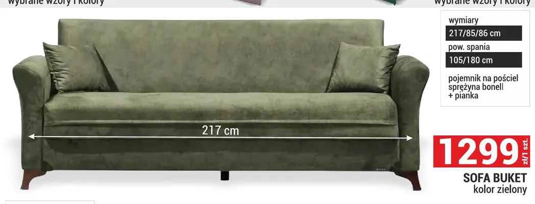 Sofa Buket promocja w Merkury Market