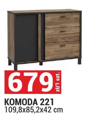 Komoda 221 109,8x85,2x42cm promocja w Merkury Market