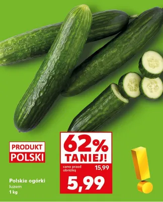Polskie ogórki luzem promocja w Kaufland