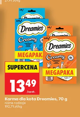 Karma dla kota Dreamies promocja w Biedronka