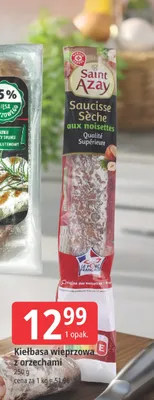 Kiełbasa wieprzowa z orzechami promocja w Leclerc