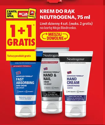 Krem do rąk skoncentrowany zapachowy Neutrogena promocja w Biedronka