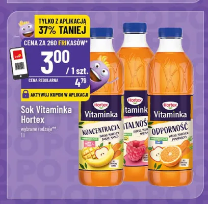 Sok Vitaminka Hortex Odporność promocja w POLOmarket