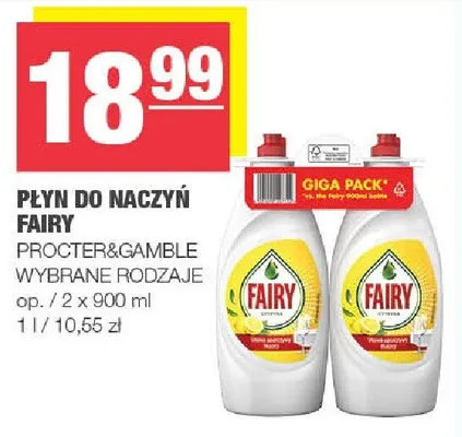 Płyn do naczyń Fairy wybrane rodzaje Procter&Gamble promocja w SPAR