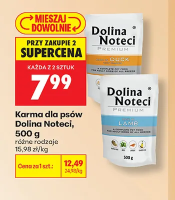 Karma dla psów Dolina Noteci Premium z jagnięciną promocja w Biedronka