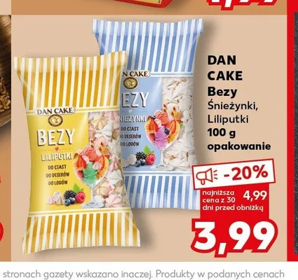 Bezy Liliputki Dan Cake promocja w Kaufland