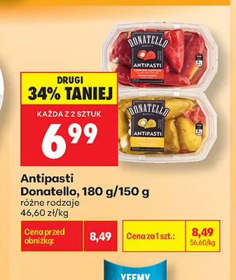 Antipasti Donatello promocja w Biedronka