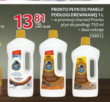 Płyn do paneli Pronto promocja w Selgros