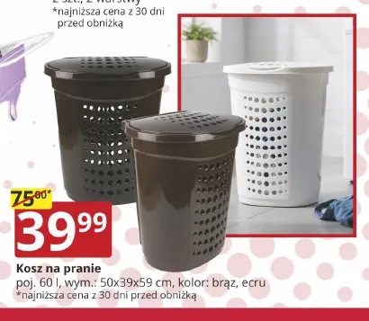 Kosz na pranie 60 l promocja w Prymus AGD