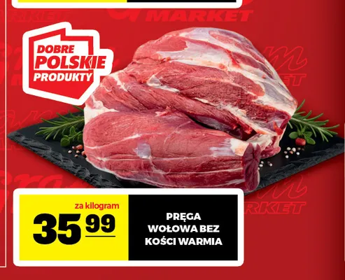 Pręga wołowa bez kości Warmia promocja w Gram Market