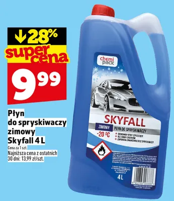 Płyn do spryskiwaczy zimowy Skyfall promocja w TOPAZ