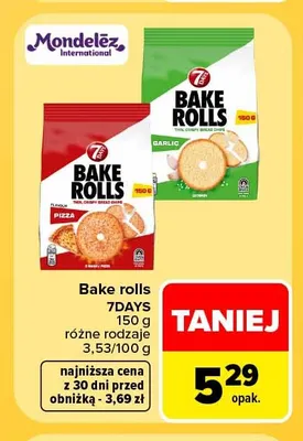 Bake rolls 7Days pizza promocja w Carrefour Market