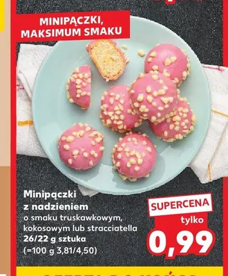 Minipączki z nadzieniem o smaku kokosowym promocja w Kaufland