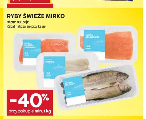 Ryby świeże Mirko promocja w Stokrotka
