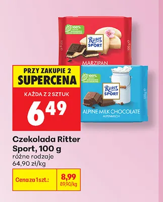 Czekolada Ritter Sport promocja w Biedronka