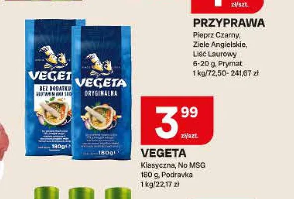 Przyprawa uniwersalna Vegeta No MSG promocja w Chorten