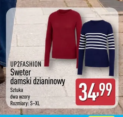 Sweter damski dzianinowy UP2FASHION promocja w Aldi