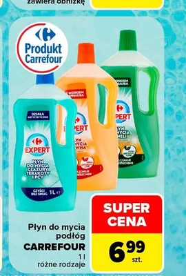 Płyn do mycia podłóg Carrefour Expert do glazury terakoty i PCV promocja w Carrefour