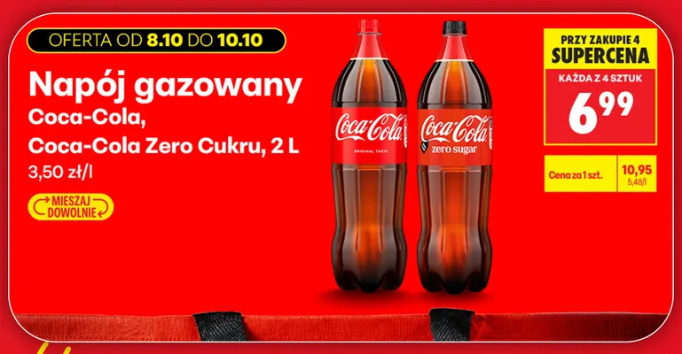 Napój gazowany Coca-Cola Zero Cukru promocja w Biedronka