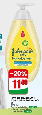 Płyn do mycia 2w1 top-to-toe promocja w Dino