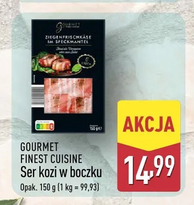 Ser kozi w boczku Gourmet Finest Cuisine promocja w Aldi