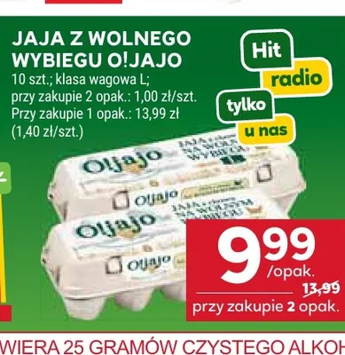 Jajka kurze z wolnego wybiegu O!Jajo promocja w Stokrotka