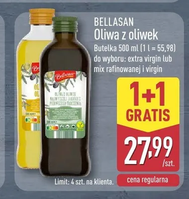 Oliwa z oliwek BELLASAN mix rafinowanej i virgin promocja w Aldi