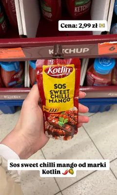 Sos sweet chilli mango promocja w Biedronka