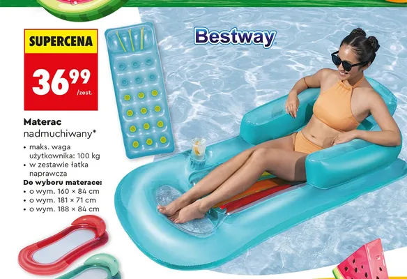 Materac nadmuchiwany Bestway promocja w Biedronka