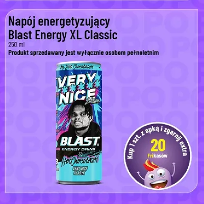 Napój energetyzujący Blast Energy XL Classic promocja w POLOmarket