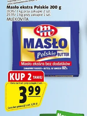 Masło ekstra Polskie Mlekovita promocja w Prim Market