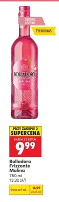Wino Bolladoro Frizzante Malina słodkie różowe promocja w Biedronka