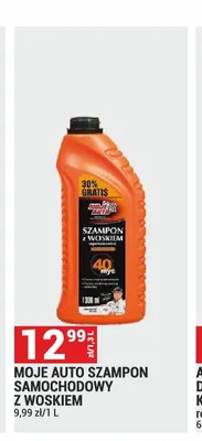 Szampon samochodowy z woskiem MOJE AUTO promocja w Merkury Market