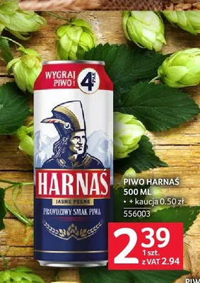 Piwo Harnaś Jasne Pełne promocja w Selgros
